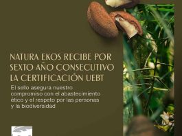 Natura Ekos obtiene el sello de la UEBT por sexto año consecutivo