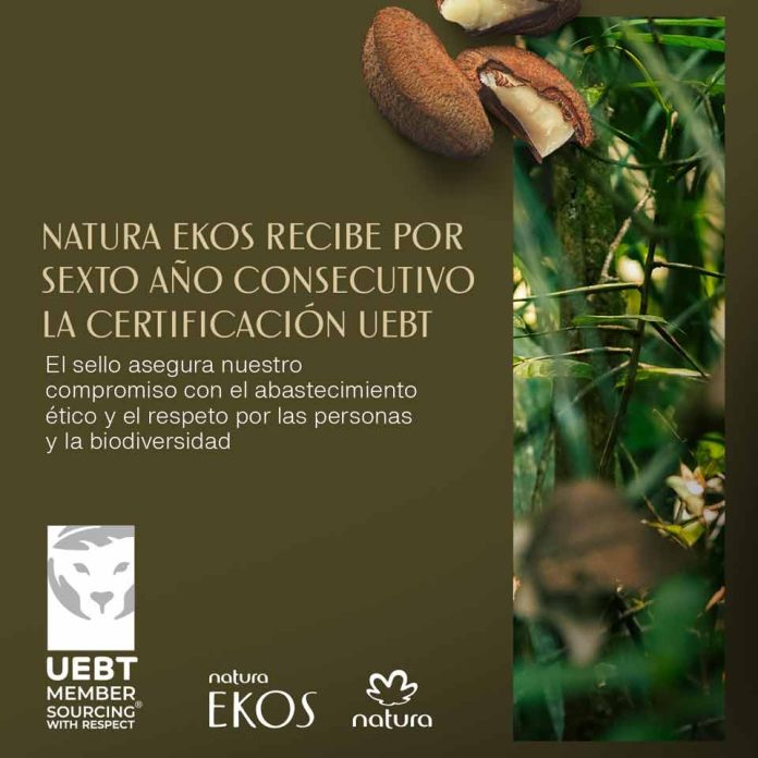 Natura Ekos obtiene el sello de la UEBT por sexto año consecutivo